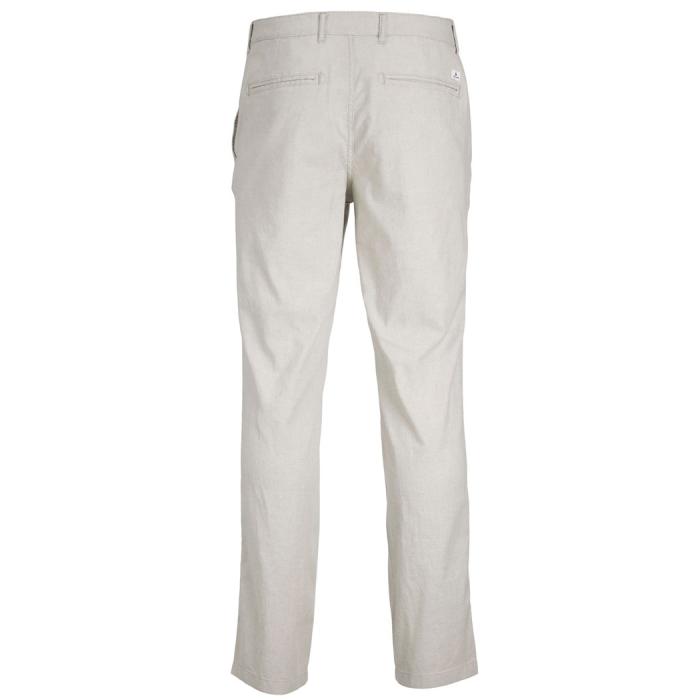 Jack & Jones pantalone taglie forti uomo cotone/lino 12235774 grigio chiaro - foto 1