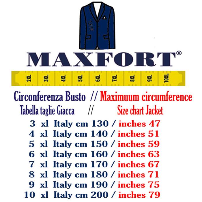 Maxfort giacca elasticizzata uomo taglie forti 23351 blu - foto 4