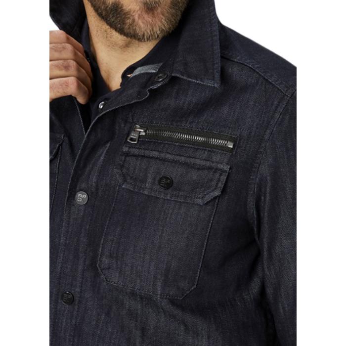 Redpoint giubbotto giacchetto jeans uomo taglie forti Jay blu - foto 2