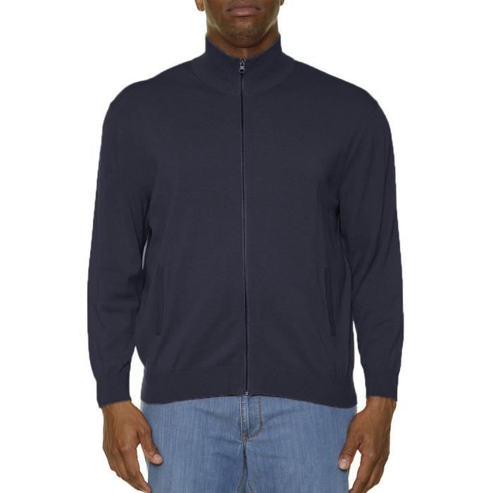 Maxfort  giacca cardigan cotone taglie forti uomo  articolo 5012 blu