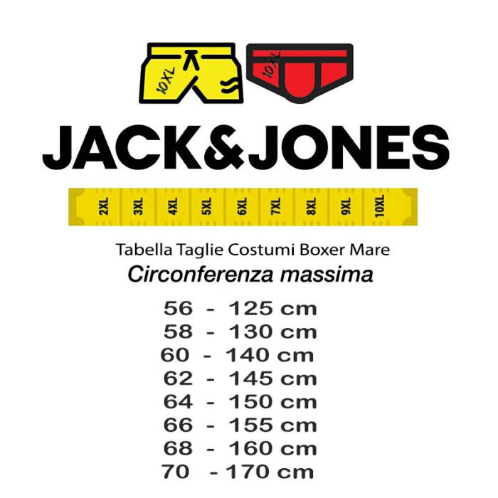Jack & Jones costume boxer mare taglie forti uomo 12240742 blu - foto 1