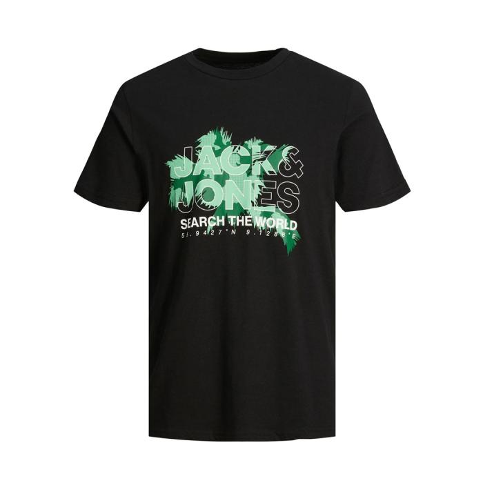 Jack & Jones t-shirt maglietta taglie forti uomo 12240684 nero
