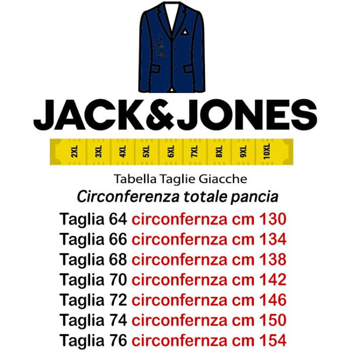 Jack & Jones completo abito uomo taglie forti 12195449 bluette - foto 4