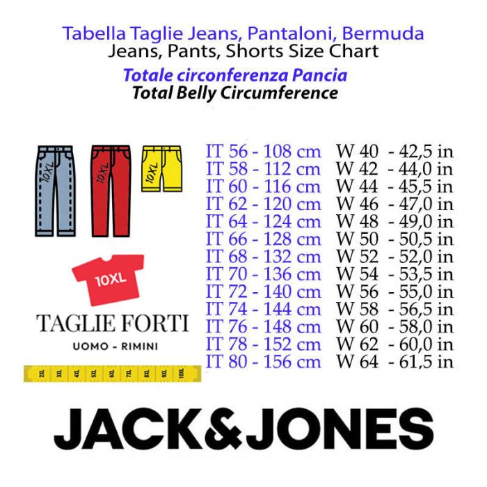 Jack & Jones pantalone tasconi uomo taglie forti 12222545 nero - foto 3