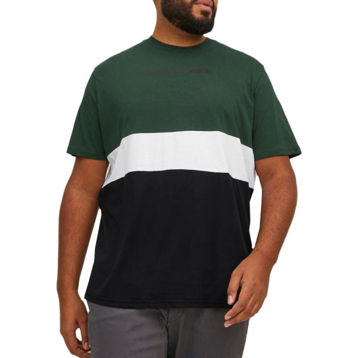 Jack & Jones T-shirt maglietta taglie forti uomo 12243653  verde - foto 1