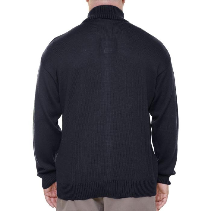 Maxfort  giacca cardigan lana taglie forti uomo  articolo 24056 blu - foto 4