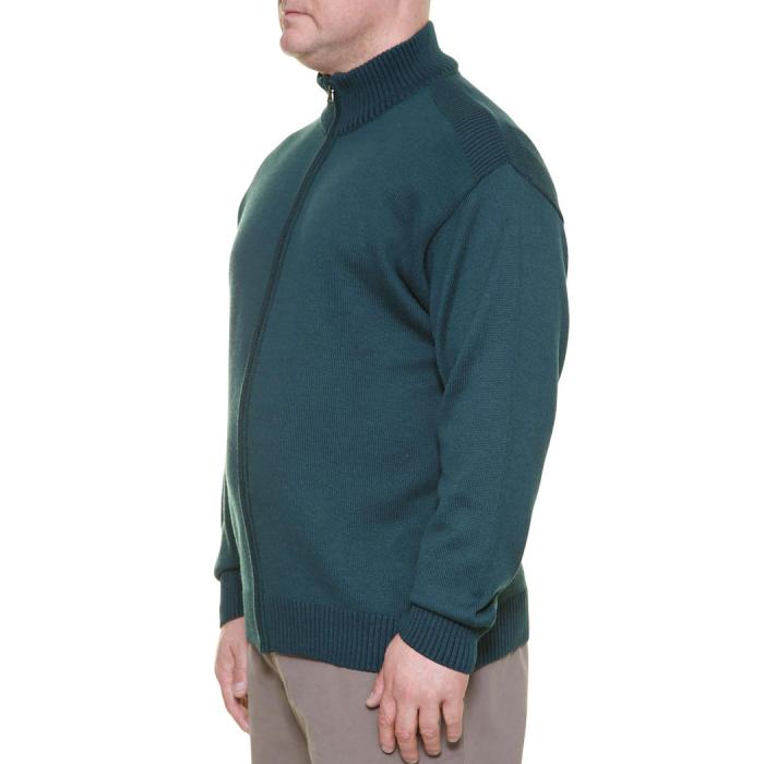 Maxfort  giacca cardigan lana taglie forti uomo  articolo 24056 verde - foto 3