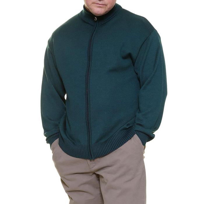 Maxfort  giacca cardigan lana taglie forti uomo  articolo 24056 verde