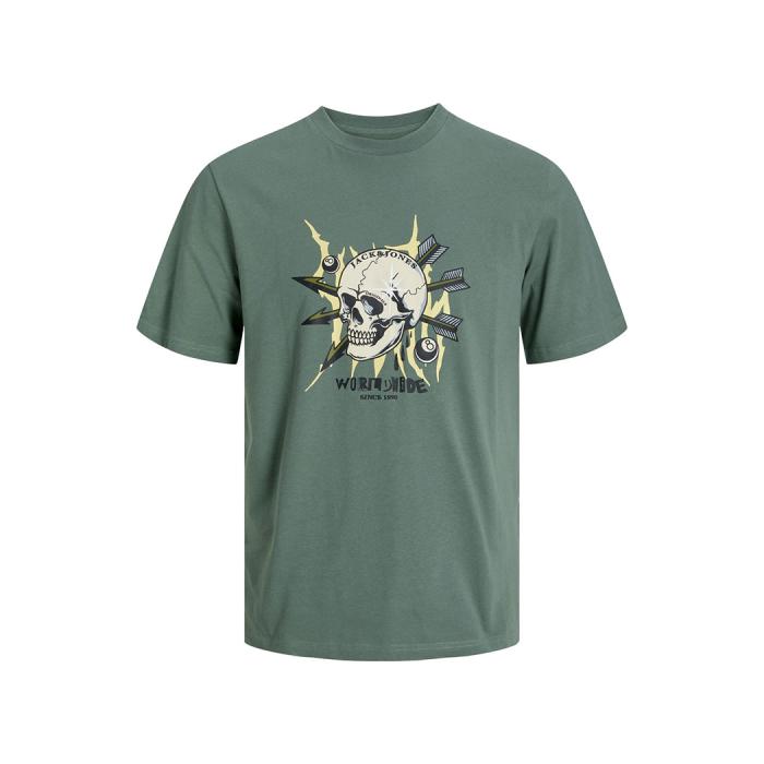 Jack & Jones T-shirt maglietta cotone taglie forti 12257509 verde