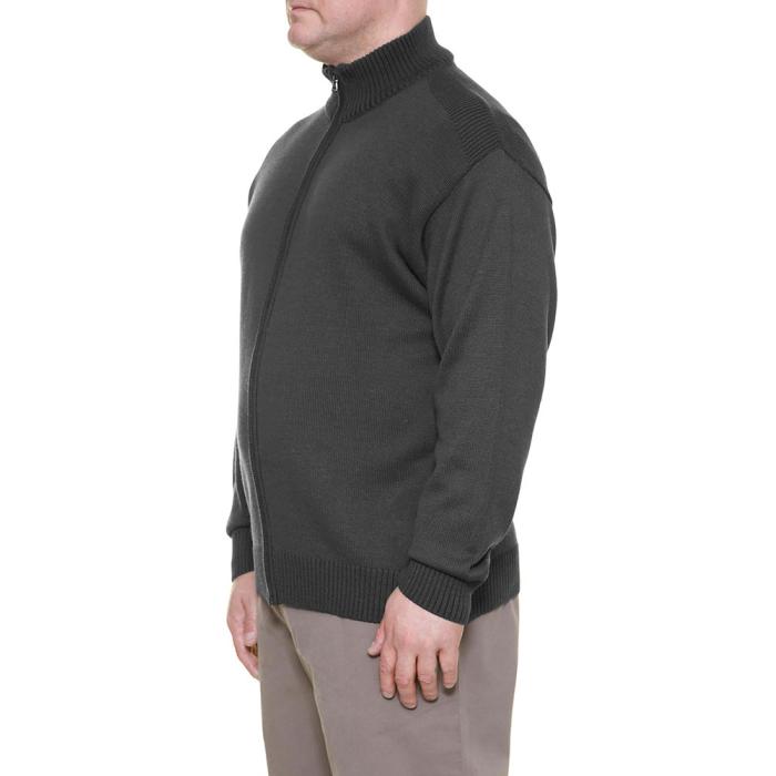 Maxfort  giacca cardigan lana taglie forti uomo  articolo 24056 grigio - foto 1
