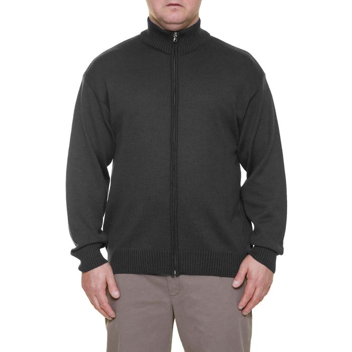 Maxfort  giacca cardigan lana taglie forti uomo  articolo 24056 grigio