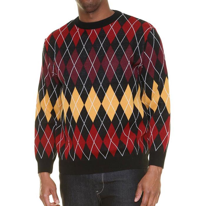 Maxfort maglione taglie forti uomo articolo 5914 nero/rosso