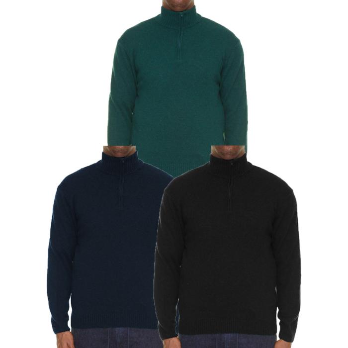 Maxfort maglione taglie forti uomo articolo 5920 verde- nero- blu