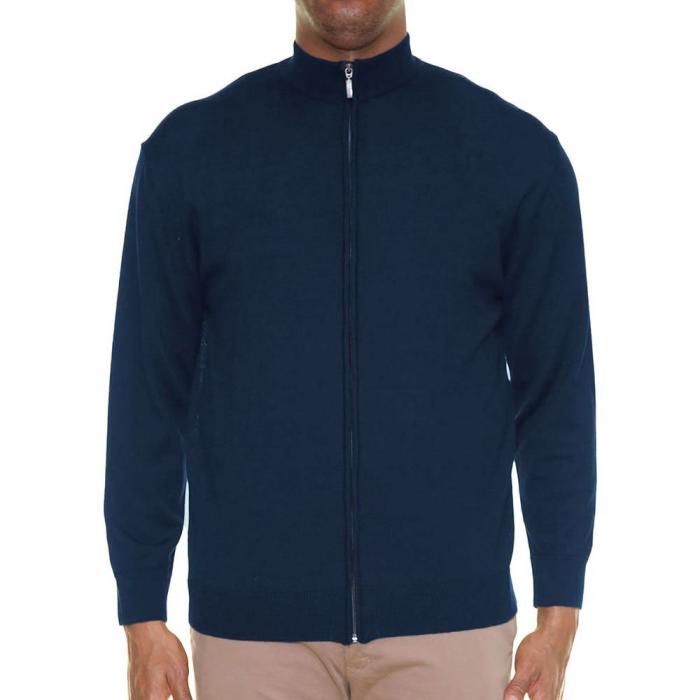 Maxfort  giacca cardigan lana taglie forti uomo  articolo 3333 blu/denim
