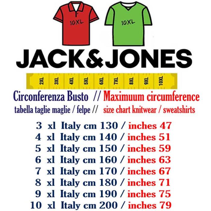 Jack & Jones T-shirt maglietta cotone blu taglie forti 12257585 nero - foto 1