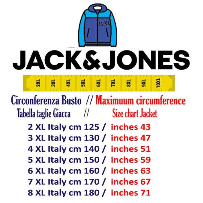 Jack & Jones giacchetto taglie forti uomo 12243517 blu - foto 6