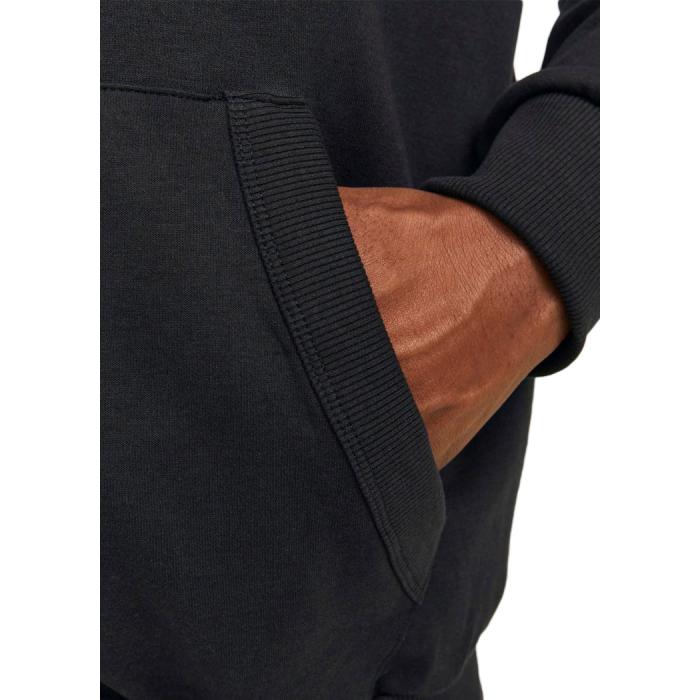 Jack & Jones giacca felpa garzata taglie forti uomo 12253745 nero - foto 3