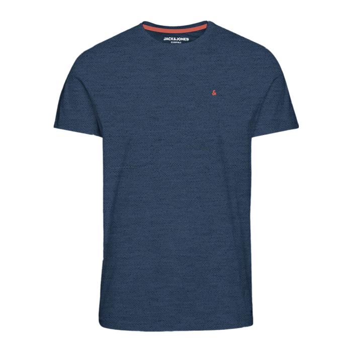 Jack & Jones T-shirt maglietta cotone blu taglie forti 12253778 denim