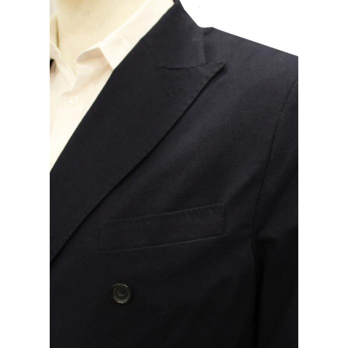 Maxfort giacca doppio petto misto lino uomo taglie forti Croccante blu - foto 1