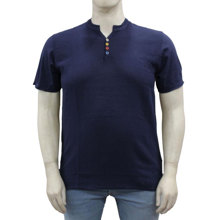 Maxfort  t.shirt maglietta taglie forti uomo 39313 blu