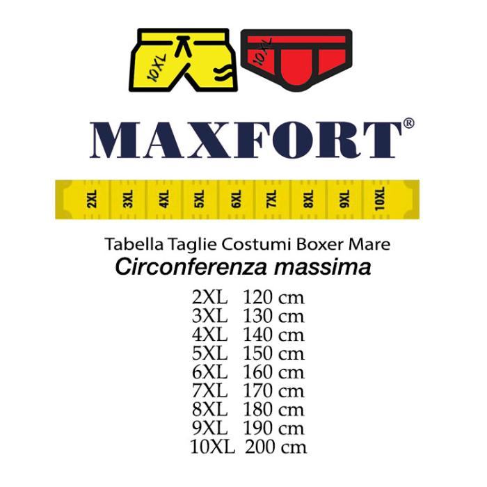 Maxfort costume boxer mare taglie forti uomo Tino giallo - foto 5