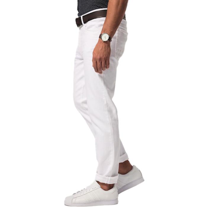 JP 1880 pantalone jeans elasticizzato taglie forti uomo 825088 bianco - foto 3