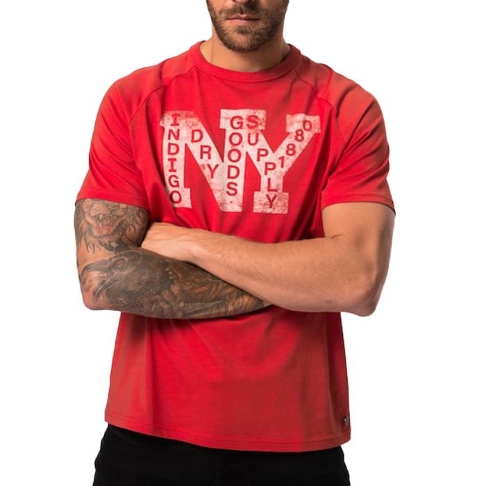 JP 1880 maglietta t-shirt taglie forti uomo 826110 rosso - foto 1