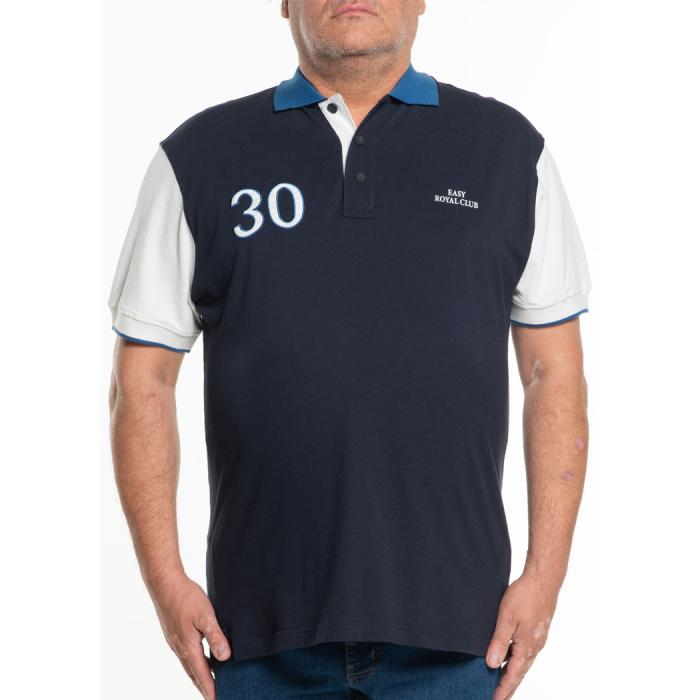 Maxfort Easy polo maglietta taglie forti uomo 2467 blu