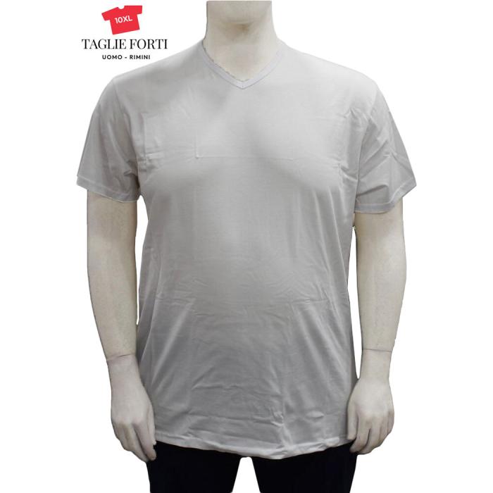 Maxfort t-shirt intimo cotone taglie forti uomo 500 disponibile nei colori  nero - bianco - grigio - foto 2
