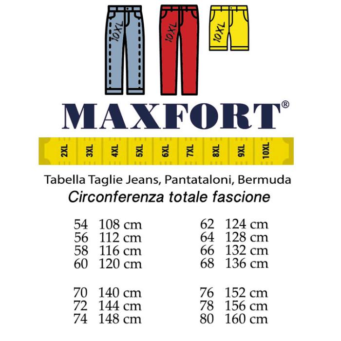Maxfort jeans elasticizzato classico taglie forti uomo 2200 - foto 4