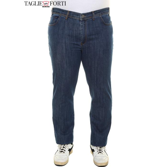 Maxfort jeans classico elasticizzato taglie forti uomo 2291