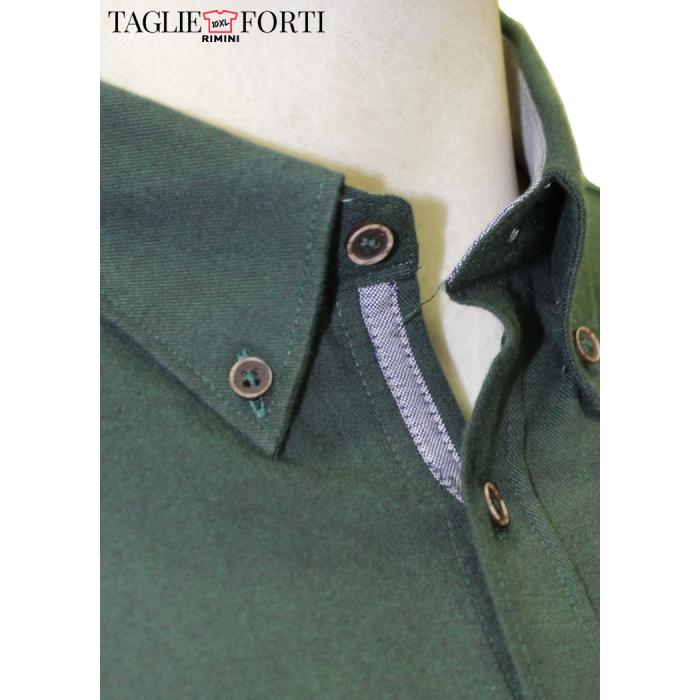 Camicia flanella Maxfort taglie forti uomo 1761  verde - foto 1