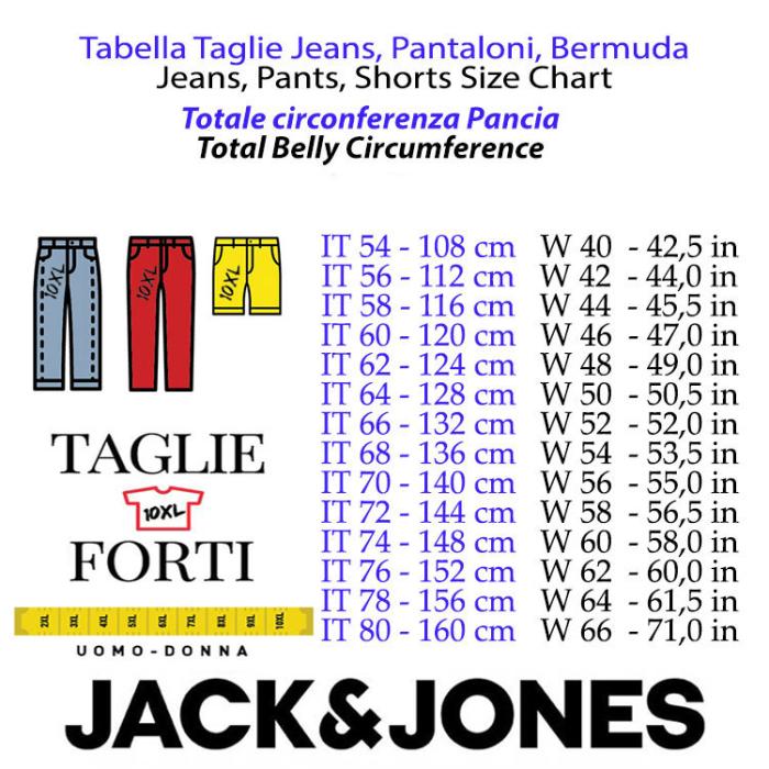 Jack & Jones jeans uomo taglie forti uomo articolo 12188522 blue - foto 4