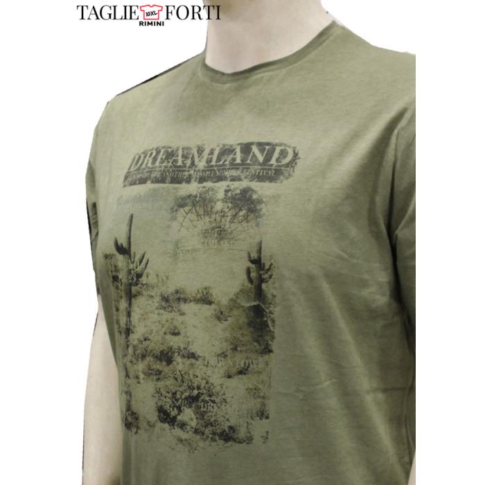 Maxfort  t.shirt maglietta taglie forti uomo 33447 verde - foto 1