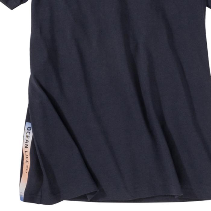 Kitaro maglia t-shirt uomo taglie forti articolo 211101 blu - foto 2