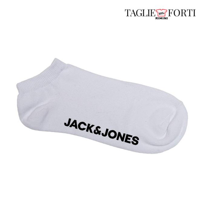 Jack & Jones calza pedulino uomo taglie forti uomo  12066296 nero, bianco, blu e grigio - foto 2