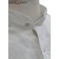 Maxfort camicia coreana lino uomo taglie forti lerici bianco - foto 2