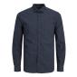 Jack & Jones camicia cotone elasticizzato taglie forti uomo 12227161 blu - foto 1