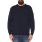 Maxfort maglia girocollo pura lana taglie forti uomo 5424 blu e nero - foto 1