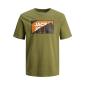 Jack & Jones t-shirt maglietta taglie forti uomo 12247998 verde