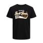 Jack & Jones t-shirt maglietta taglie forti uomo 12243611 nero