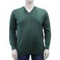 Mattia Sarti maglia pullover  misto lana taglie forti uomo art.541  verde e nero - foto 2