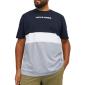 Jack & Jones T-shirt maglietta taglie forti uomo 12243653  blu - foto 1