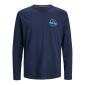 Jack & Jones t-shirt maglietta taglie forti uomo 12245501 blu