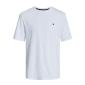 Jack & Jones T-shirt maglietta cotone blu taglie forti 12253778 bianco