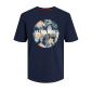 Jack & Jones T-shirt maglietta cotone blu taglie forti 12251041 blu